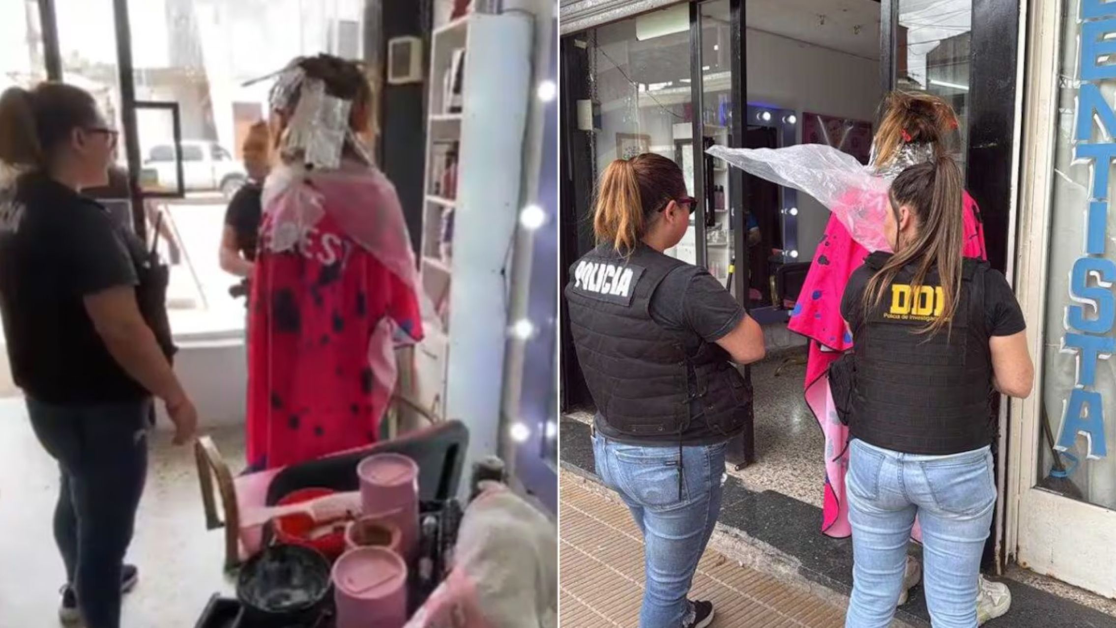 Detuvieron a "Mayra", líder de una banda delictiva, mientras se hacía los reflejos