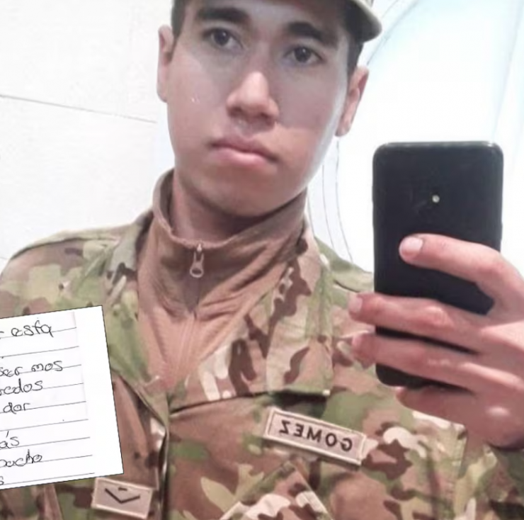 Revelaron qué decía la carta que dejó el soldado encontrado sin vida
