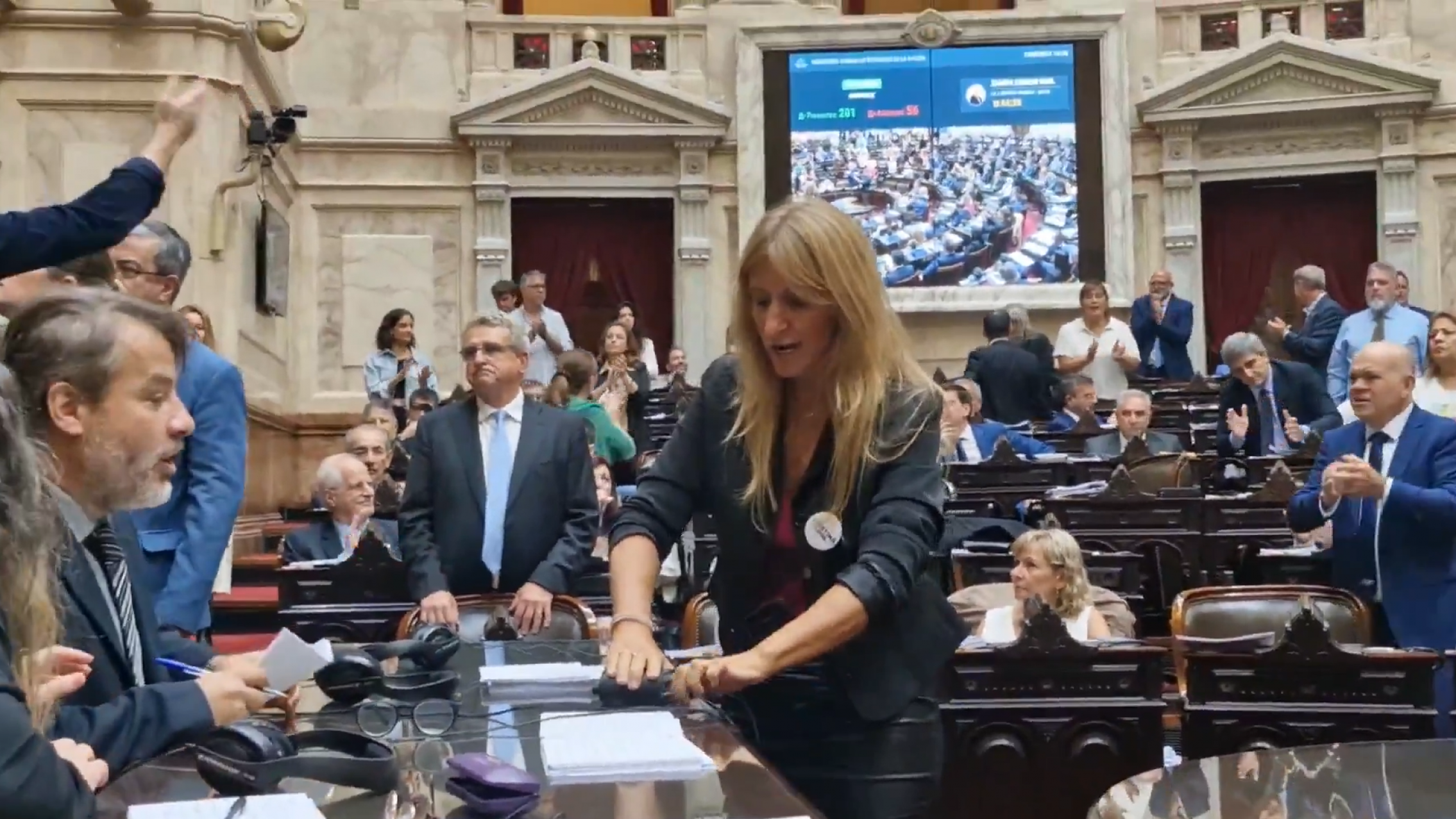 Una diputada kirchnerista intentó boicotear la sesión en Diputados por la Modernización Laboral