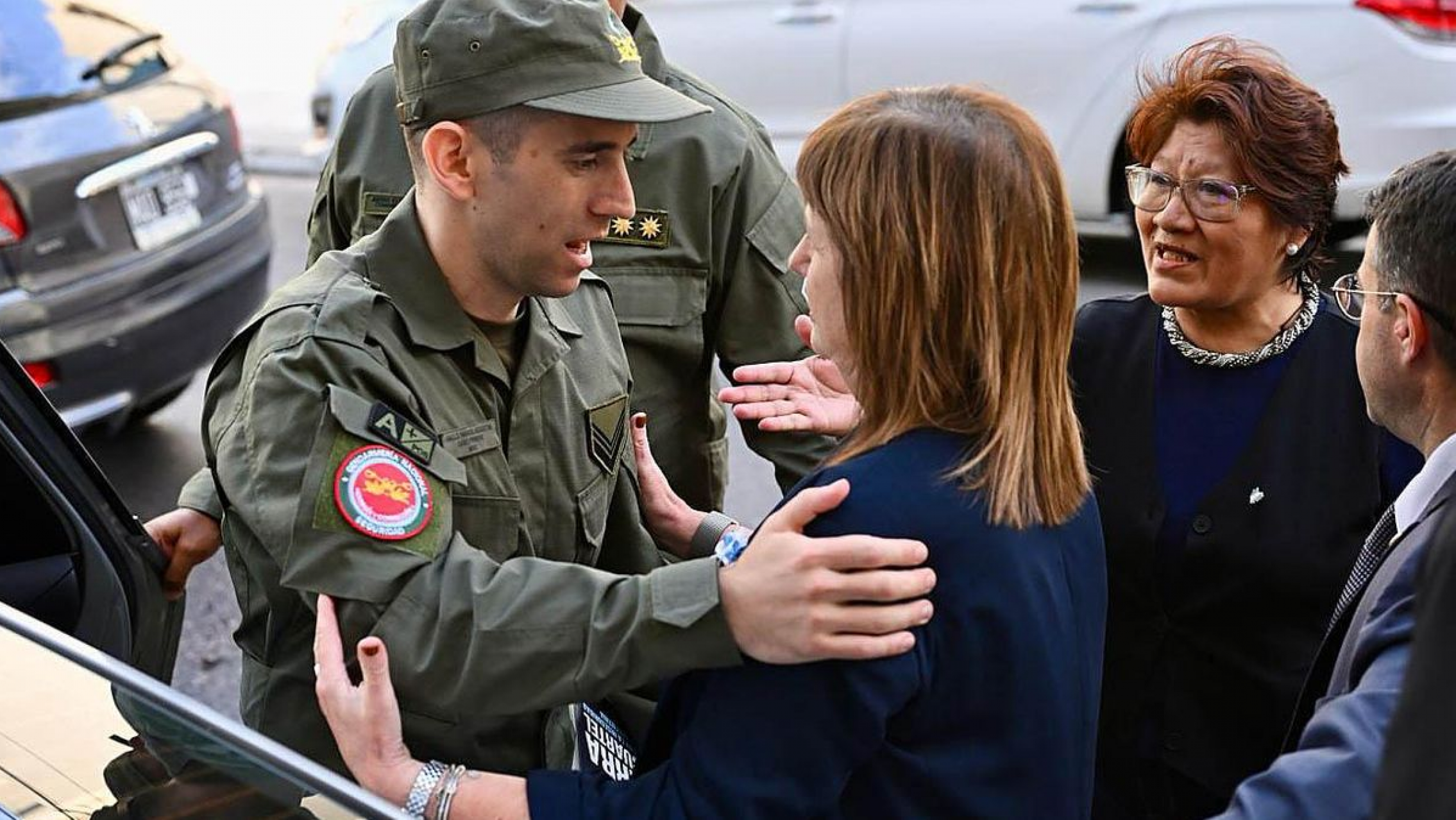 Bullrich se reunió en el Senado con el gendarme Nahuel Gallo tras su regreso de Venezuela