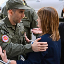 Bullrich se reuni&oacute; en el Senado con el gendarme Nahuel Gallo tras su regreso de Venezuela