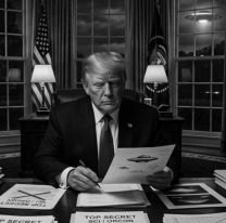 Trump comenzó a desclasificar archivos sobre OVNIs en Estados Unidos