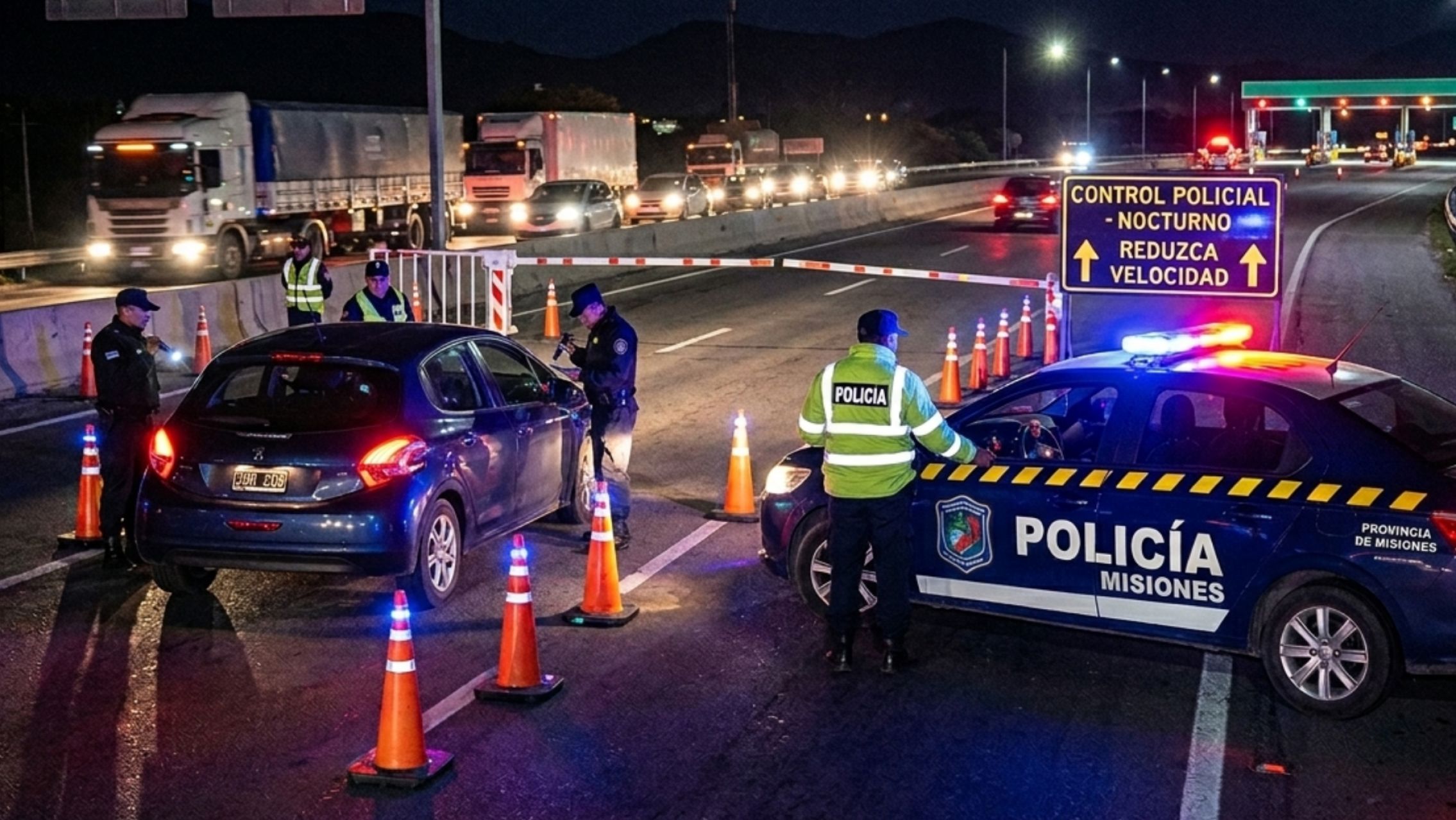 Llevaba a sus seis hijos mientras manejaba borracho en plena ruta