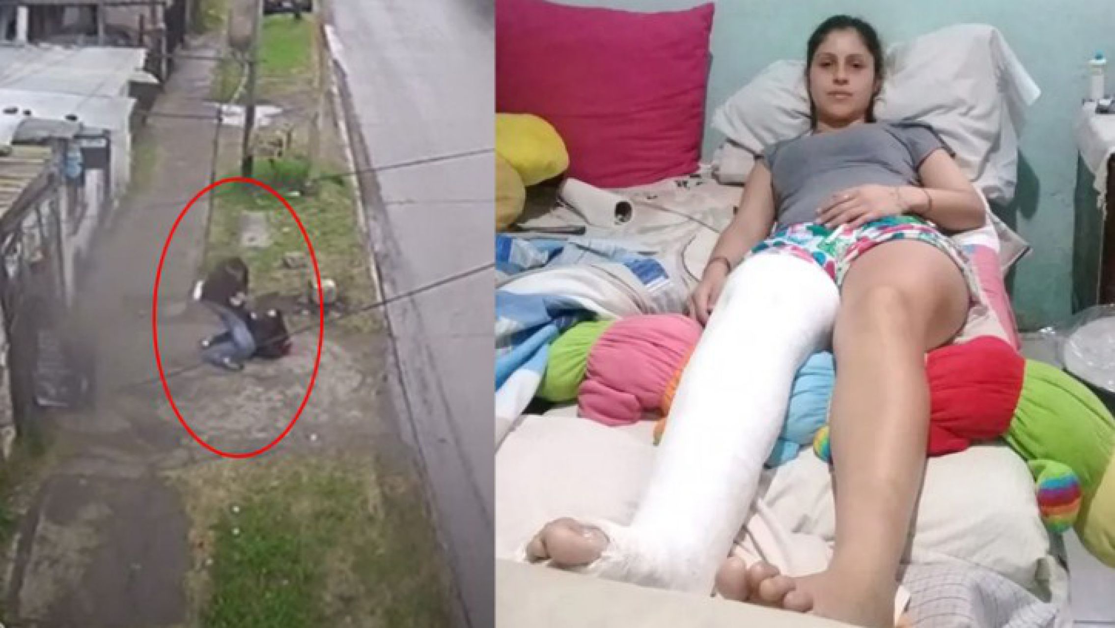 El país donde reinan los delincuentes: le rompieron la pierna para robarle el celular