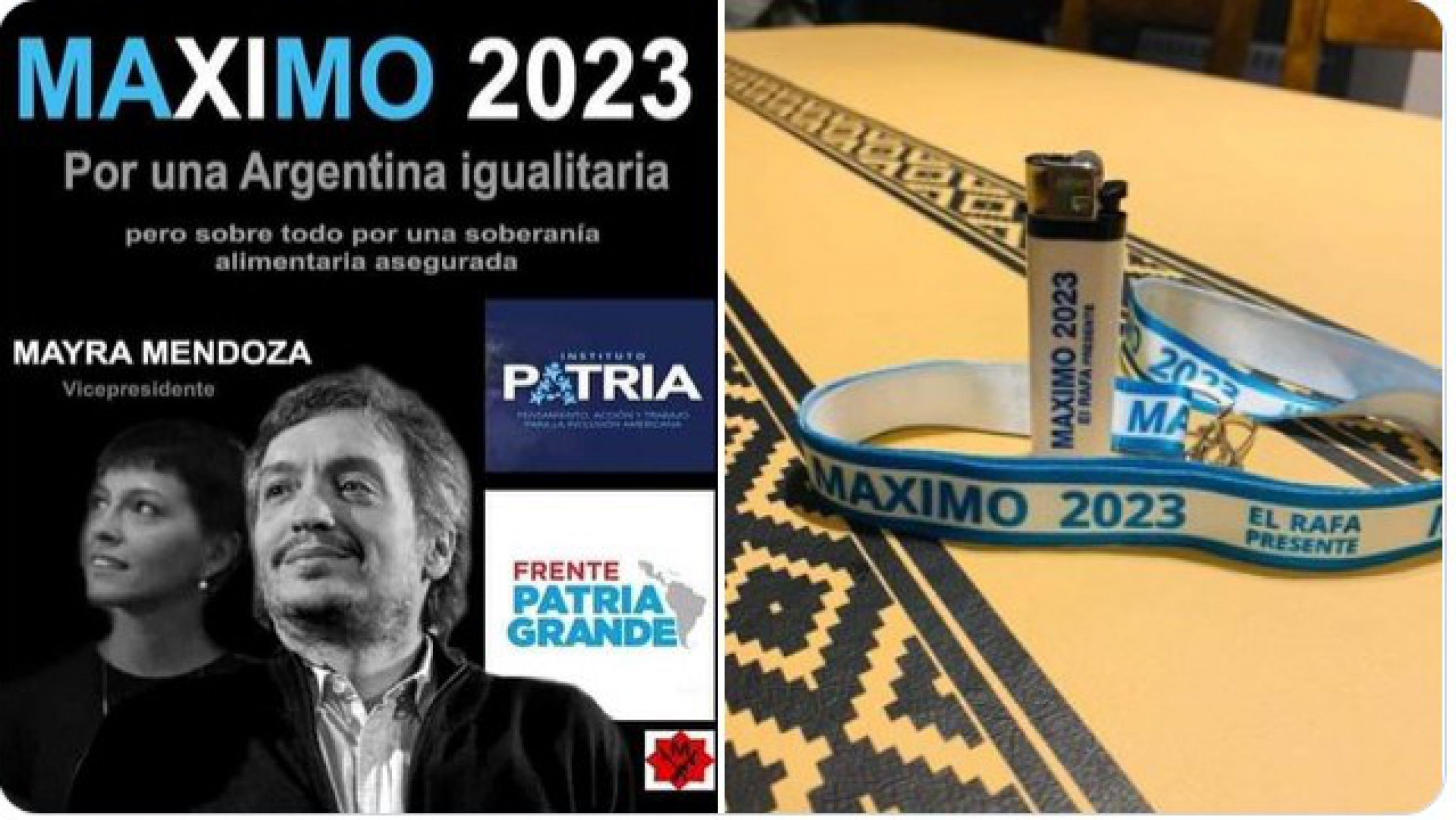 Máximo Kirchner 2023: ya salieron los primeros afiches del hijo de Cristina