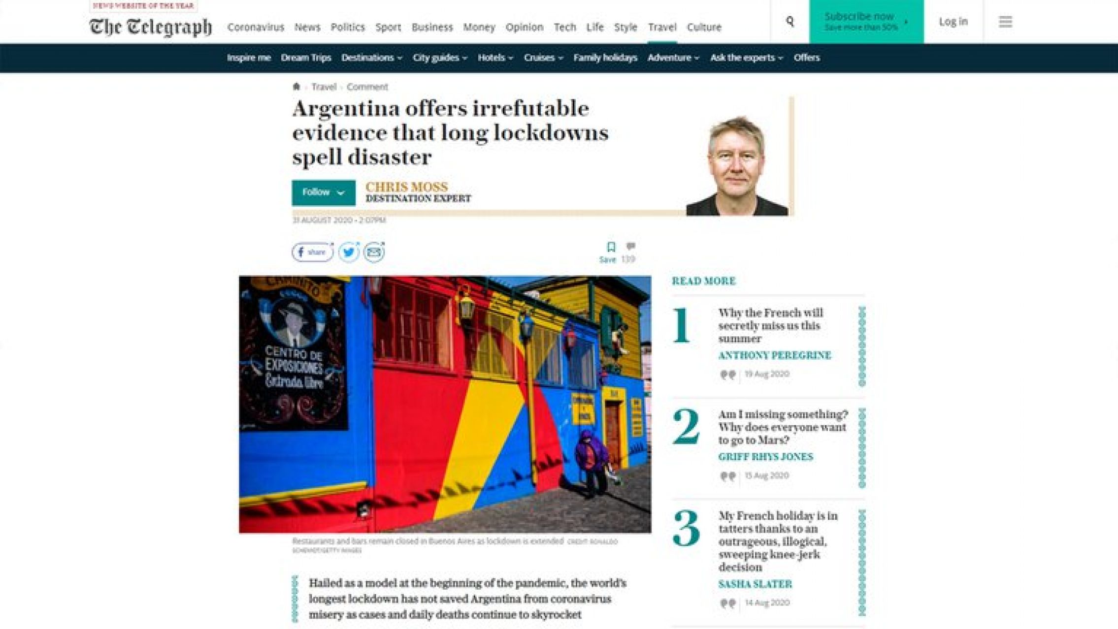 Los medios más importantes de Europa afirman que la extensa cuarentena argentina es un desastre