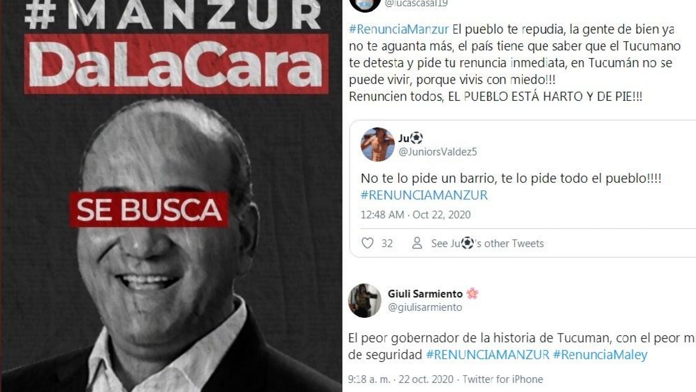 Los tucumanos explotaron tras el caso Abigail: piden la renuncia al gobernador kirchnerista Manzur