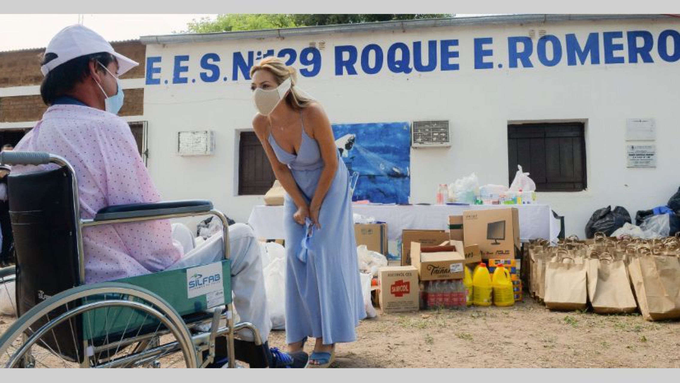 Fabiola Yañez viajó a Chaco vestida "de gala" y en las redes sociales no la perdonaron