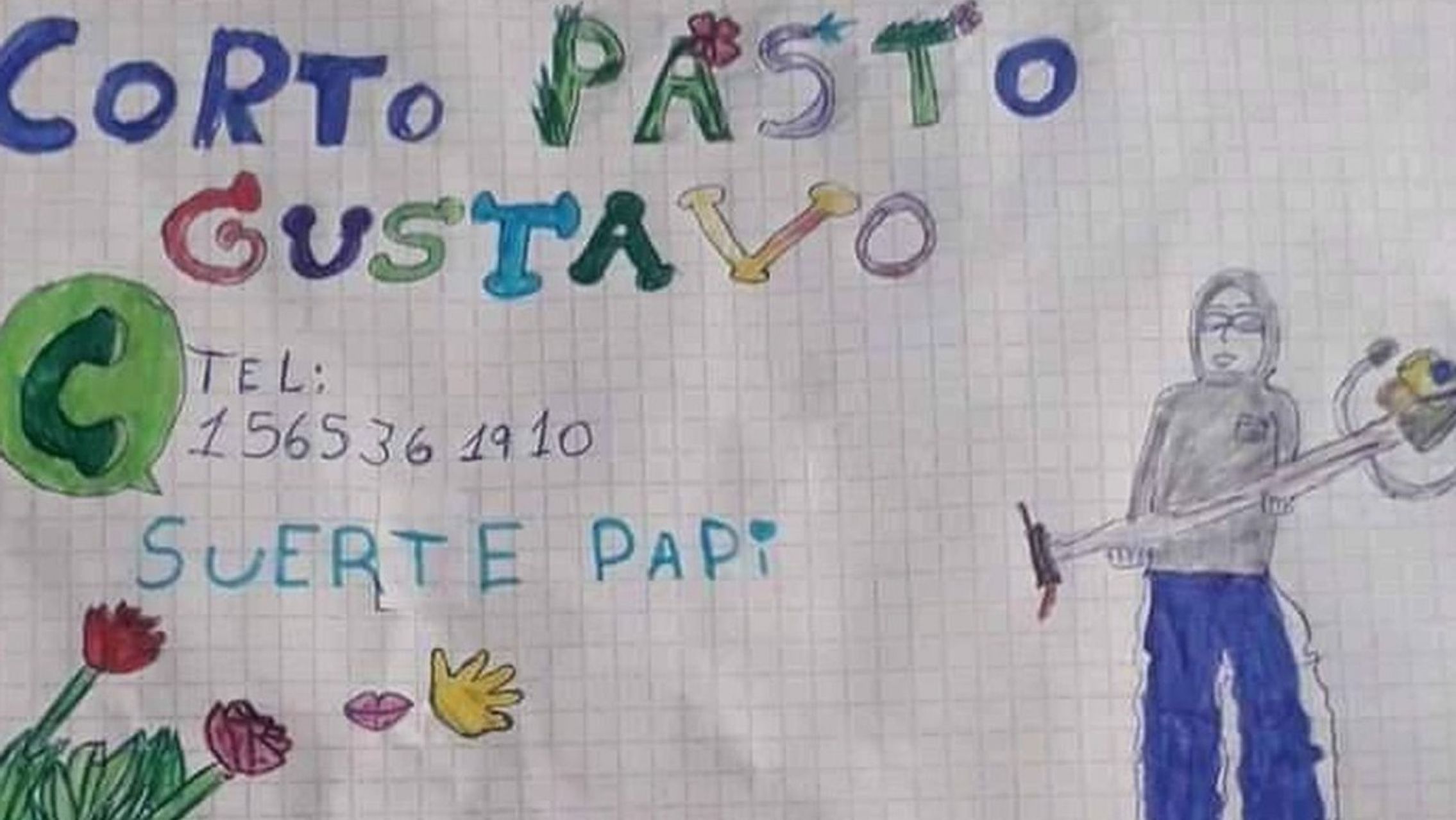 Conmovedor: una nena de 9 años realizó un cartel para ayudar a su papá a conseguir trabajo
