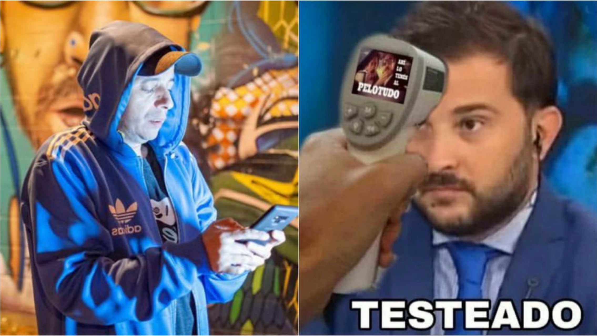 El cruce entre el ultra k Diego Brancatelli y el cantante "El Dipy"