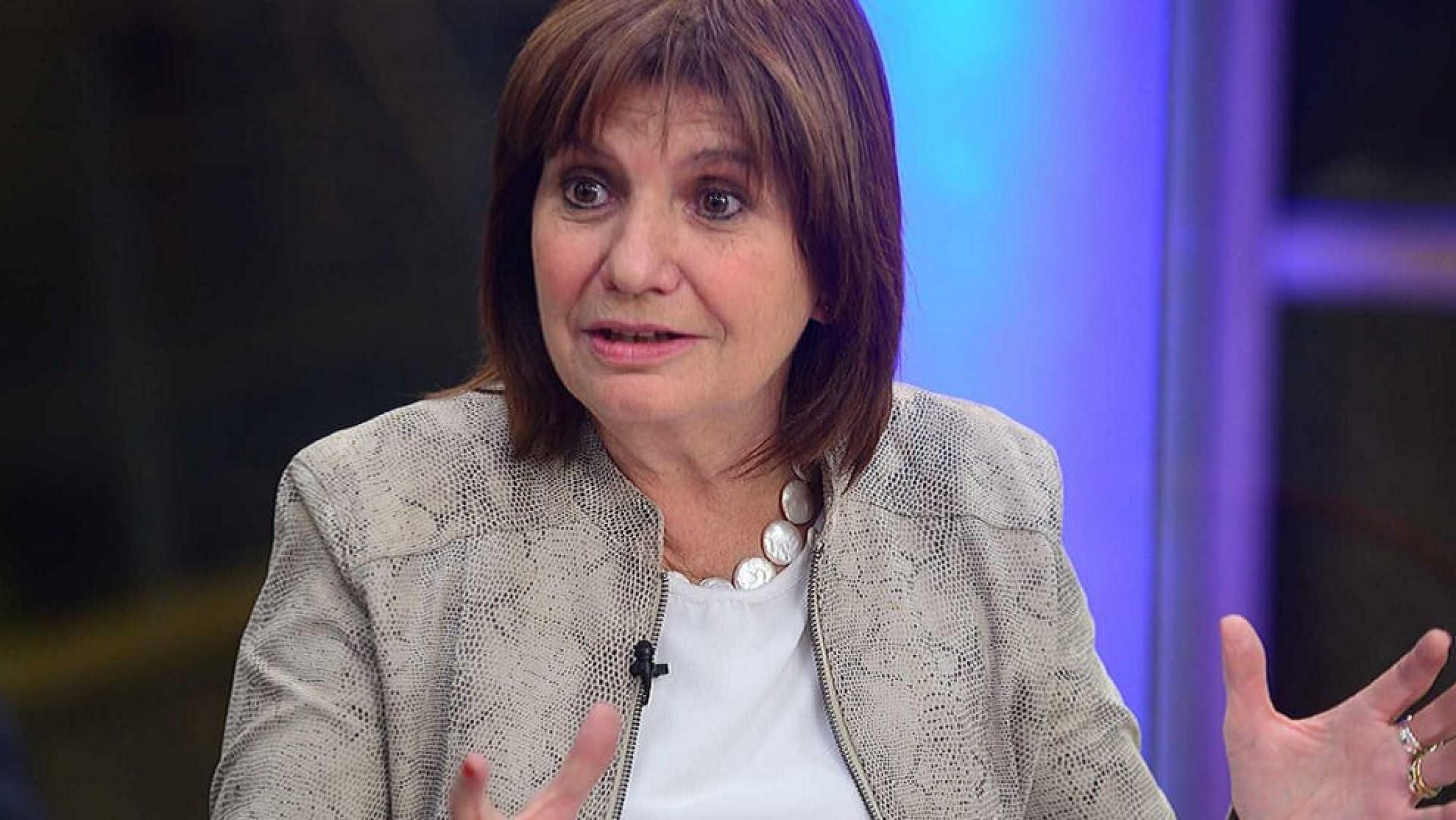 Patricia Bullrich contra a Alberto Fernández: "Aceptó la presidencia de quien consideraba una asesina"