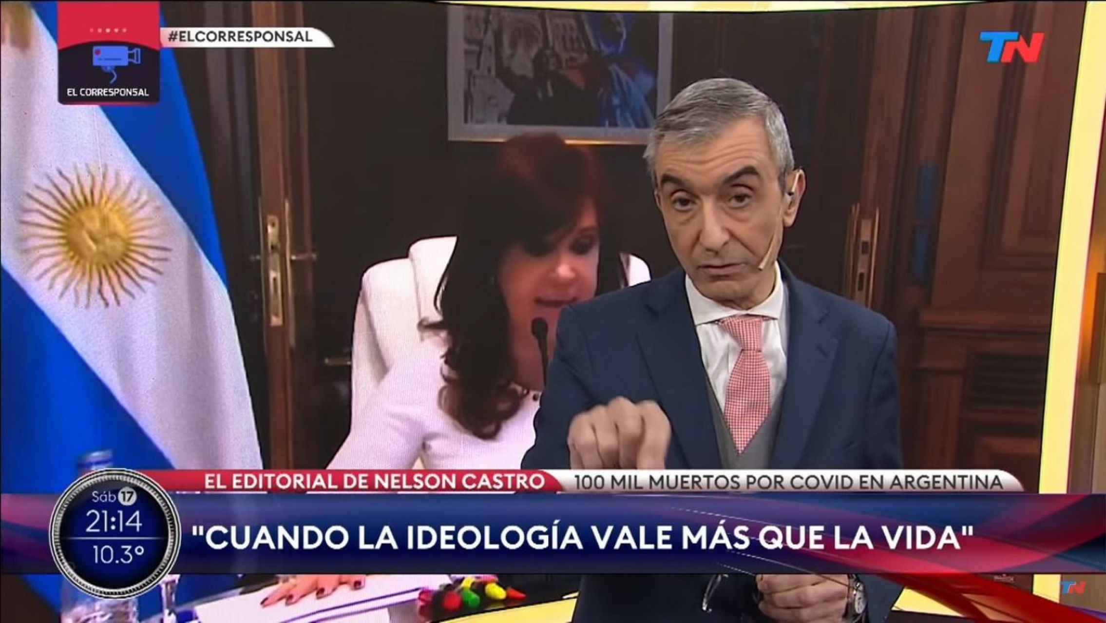 Nelson Castro dio detalles de la patología que sufre Cristina Kirchner según su visión