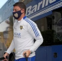 El cantito de los hinchas de Boca que sorprendió a Battaglia al llegar a Santiago del Estero