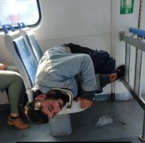 Se le trabó la cabeza en el apoyabrazos y generó demoras en el Tren Roca
