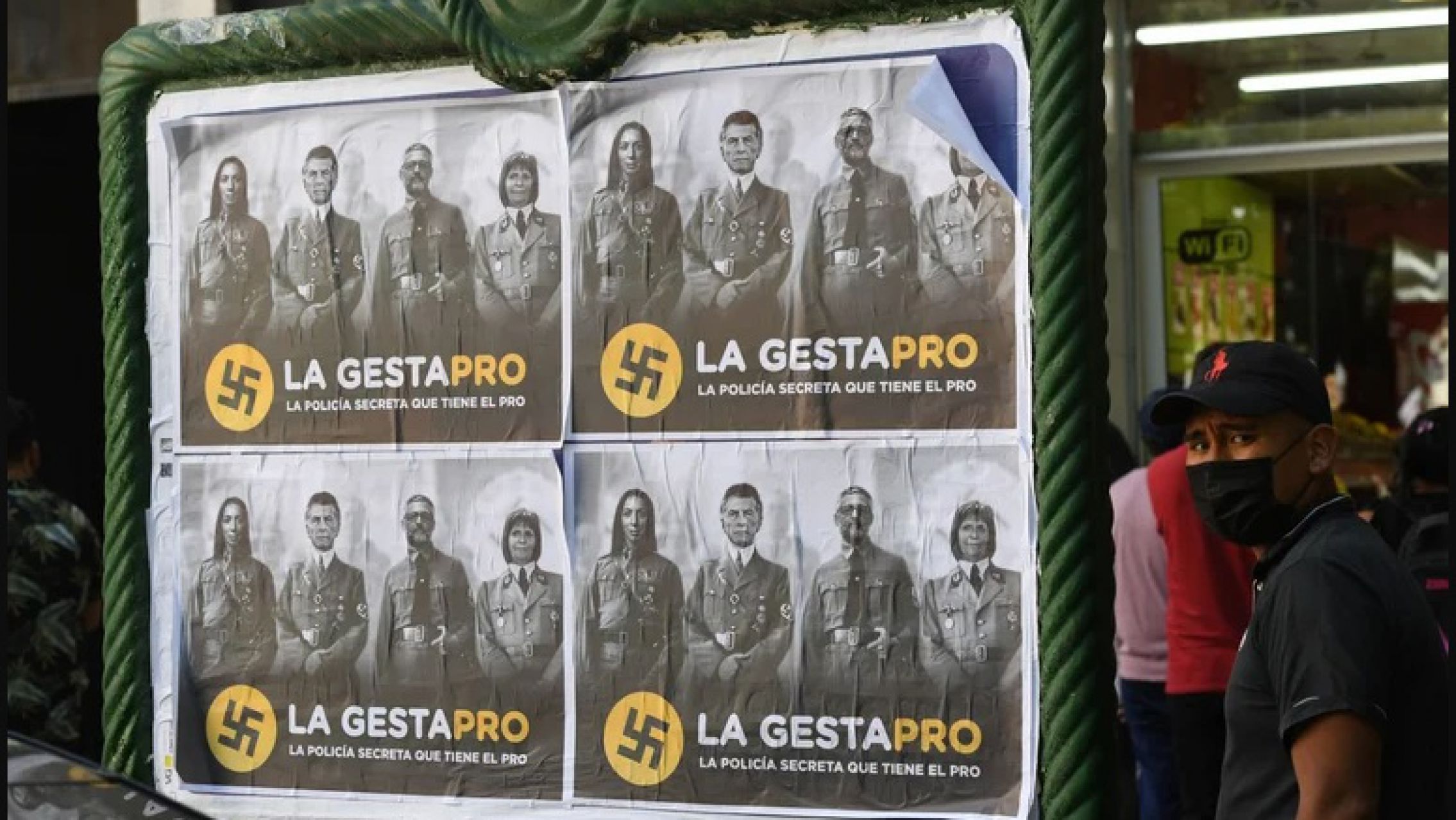 Identificaron a las personas que pegaron los afiches contra Bullrich, Macri y Vidal: ahora buscan una camioneta para llegar a quienes los contrataron