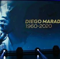 Así fue el emotivo homenaje a Diego Maradona en los Martín Fierro
