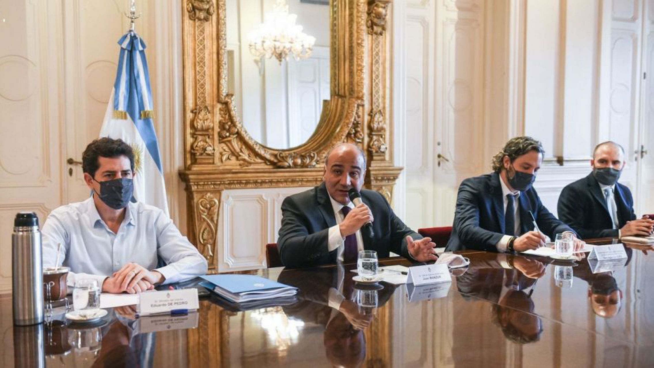 Tras la reunión de Gabinete, Manzur aseguró que la inflación "está en descenso"