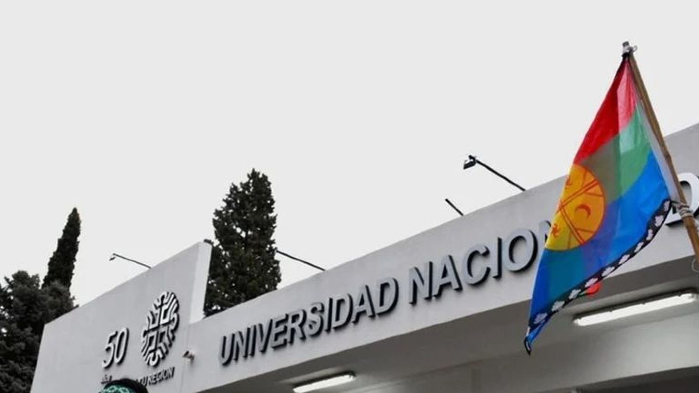 Polémica: una universidad nacional izó la bandera mapuche