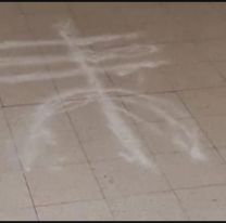 Una nueva versión sobre la "brujería" vuelve más misterioso aún al dibujo con sal del edificio mendocino
