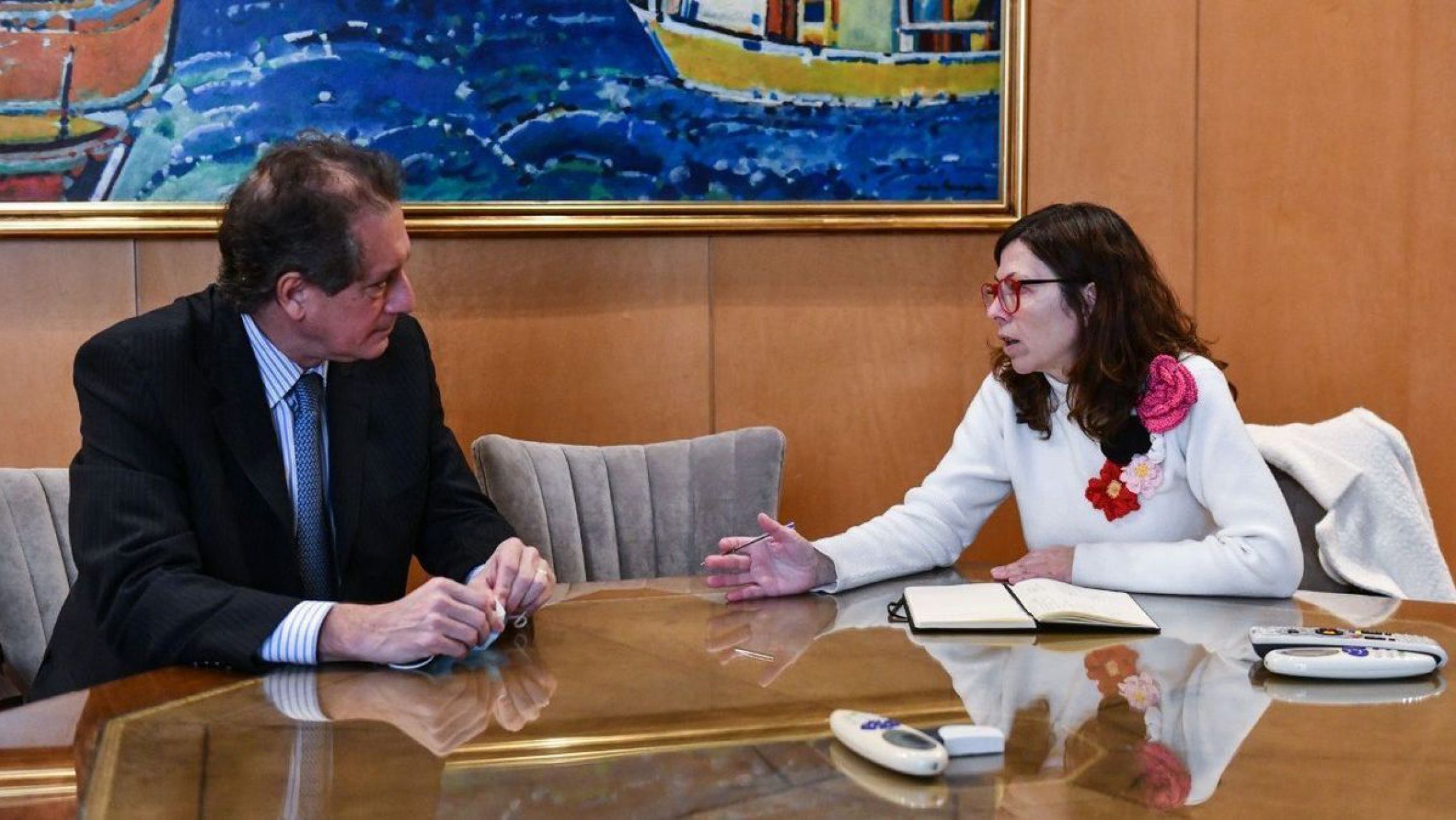 Silvina Batakis se reunió con Miguel Ángel Pesce y Martín Guzmán