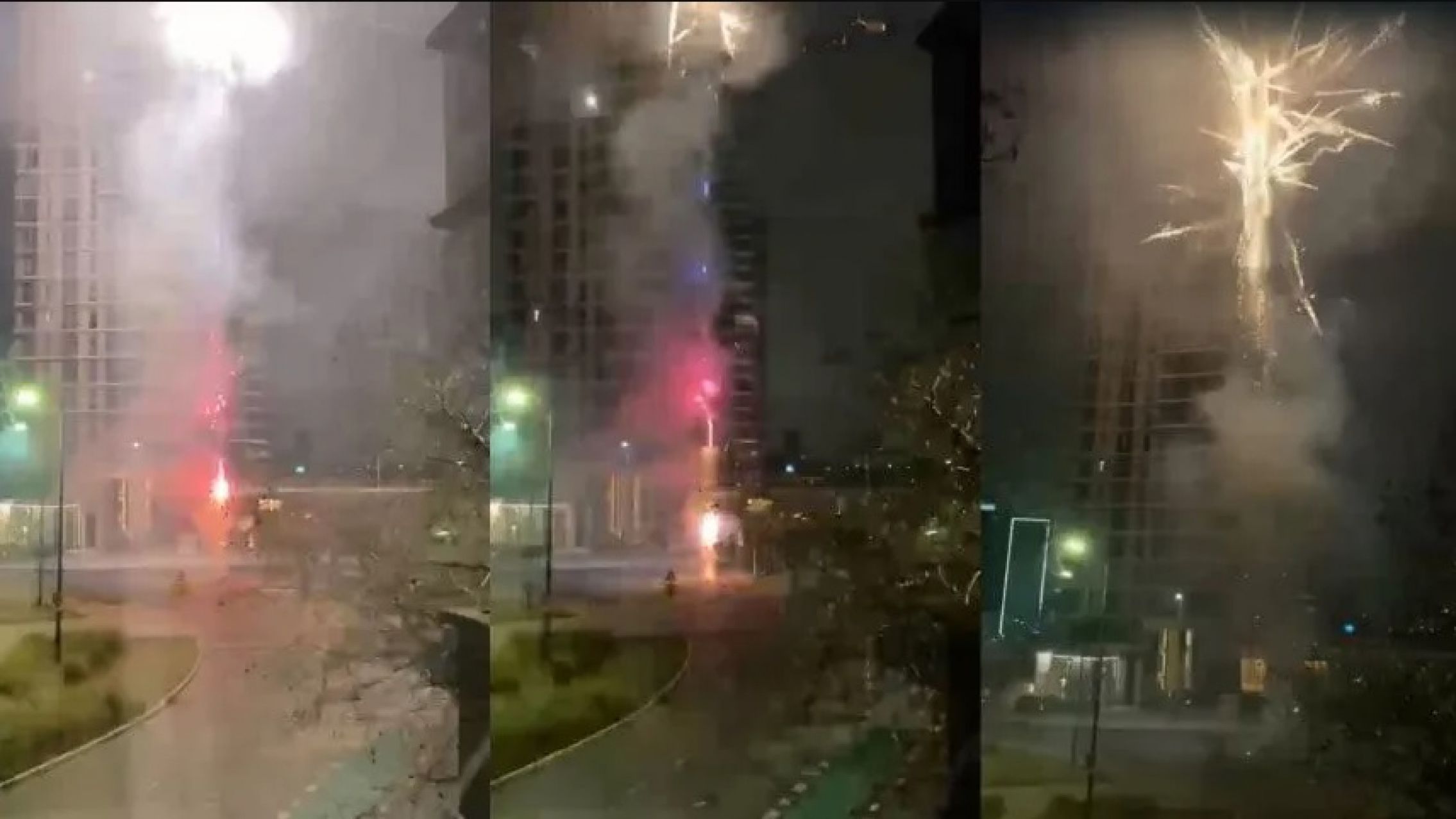 Con un sinfín de fuegos artificiales, los hinchas de Boca irrumpieron el sueño de Corinthians