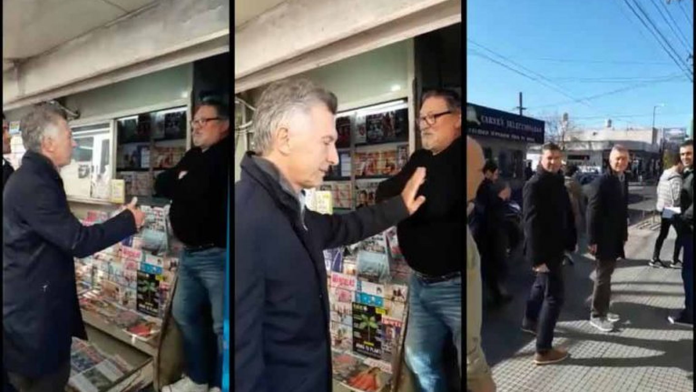 Macri vivió un tenso momento en Ituzaingó
