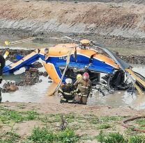 Un helicóptero perdió el control y cayó en Don Torcuato con cinco personas a bordo