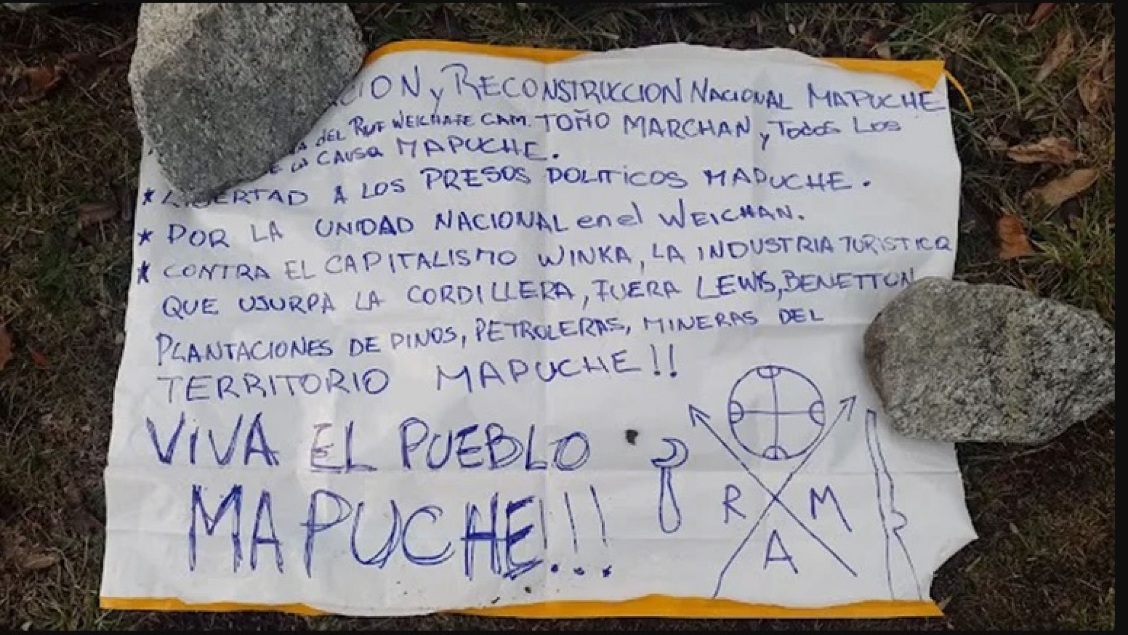 Violencia mapuche: la RAM atacó un complejo de cabañas en El Bolsón