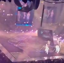 Video: una pantalla aplastó a un bailarín de Mirror en pleno concierto