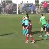 Detuvieron a un jugador por golpear brutalmente a una referí en un partido de la liga de Tres Arroyos