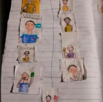 Sus papás no le podían comprar el álbum del Mundial y dibujó a los jugadores