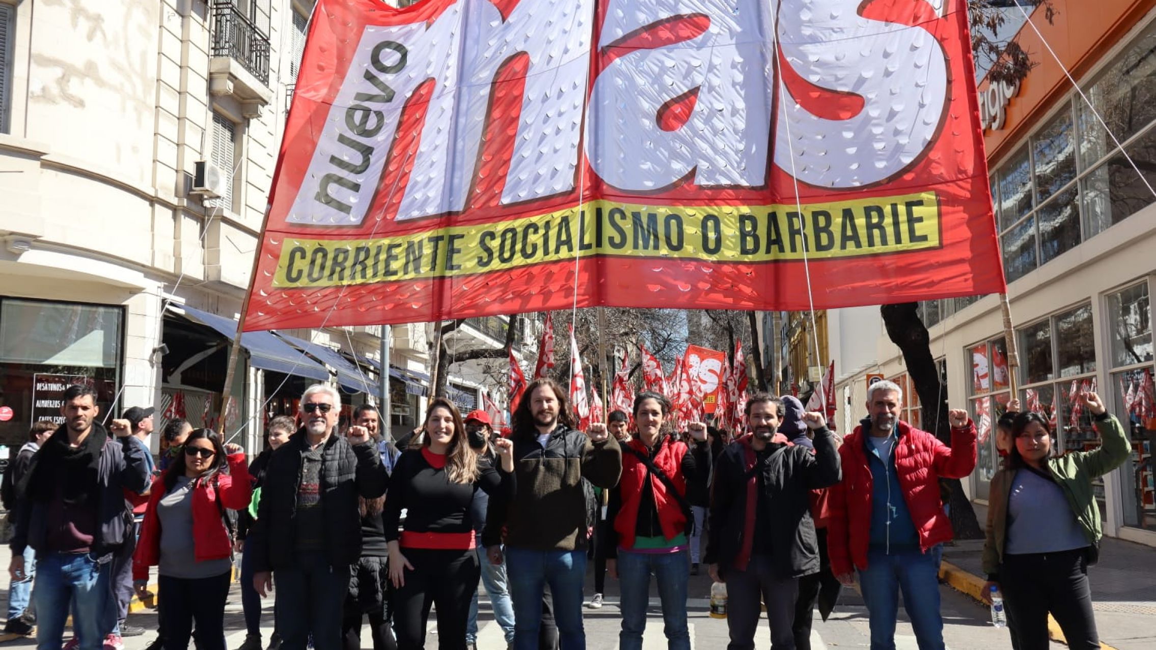 La izquierda, el único sector opositor que movilizó a Plaza de Mayo