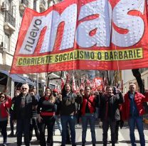 La izquierda, el único sector opositor que movilizó a Plaza de Mayo