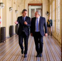 Alberto Fern&aacute;ndez y Sergio Massa encabezan la &uacute;ltima actividad oficial del Gobierno previo a las elecciones